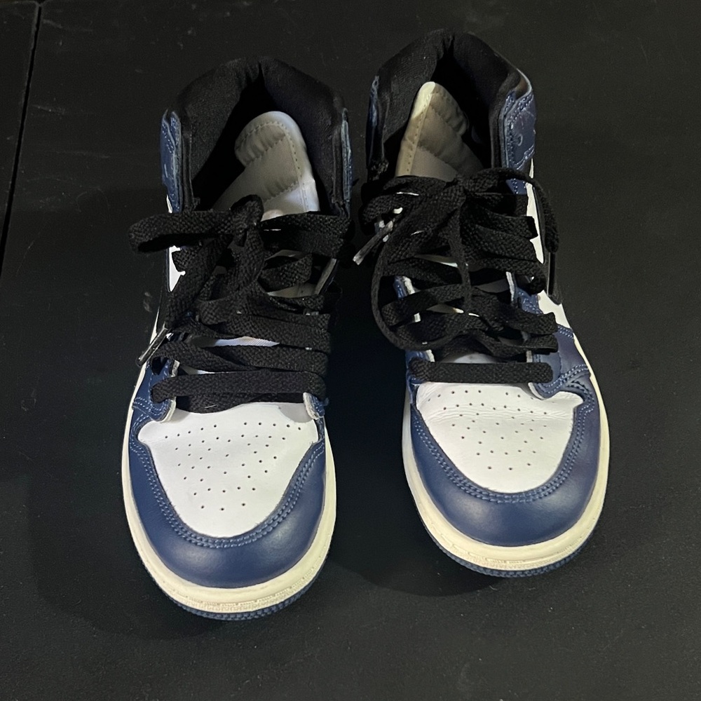 Kids Blue and White Sneakers